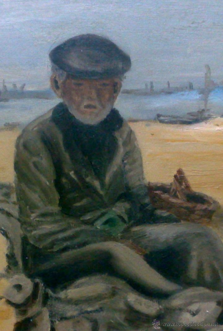 Arte: OLEO / LIENZO, .-PESCADOR.- - Foto 4