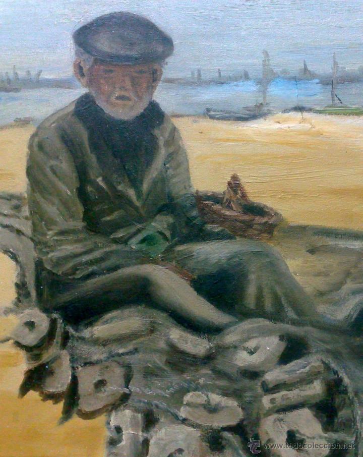 Arte: OLEO / LIENZO, .-PESCADOR.- - Foto 7