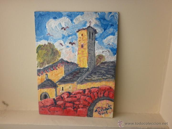 Arte: PINTURA SOBRE TABLA STA MARIA DEL PILAR ACUMUER EL SERRABLO HUESCA. R. LOBATO