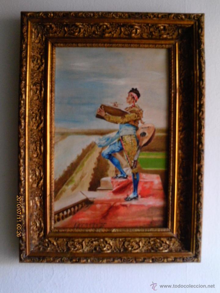 Arte: OLEO SOBRE LIENZO .-FIRMADO -FECHADO 1909 - CUADRO CON MARCO