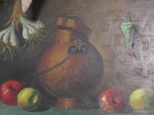 Arte: BODEGON DE FRUTAS. OLEO. - Foto 3