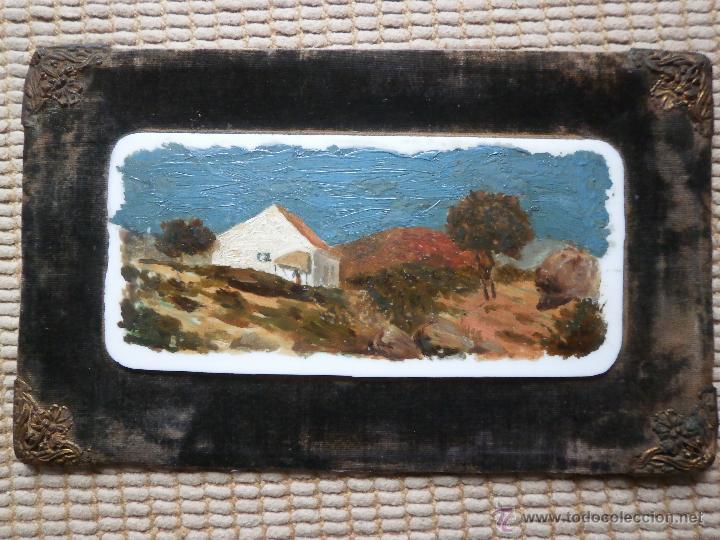 Arte: PAISAJE EN OPALINA. FINALES DEL SIGLO XIX. - Foto 1