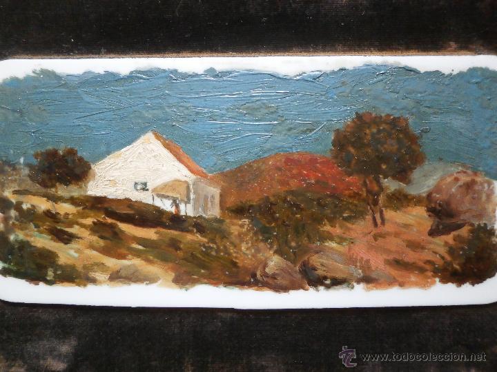 Arte: PAISAJE EN OPALINA. FINALES DEL SIGLO XIX. - Foto 3