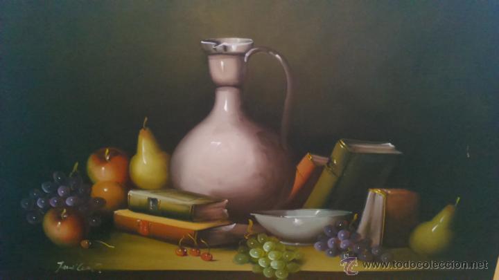Arte: Bodeg&oacute;n Frank Lean. LIENZO 93X61. - Foto 1