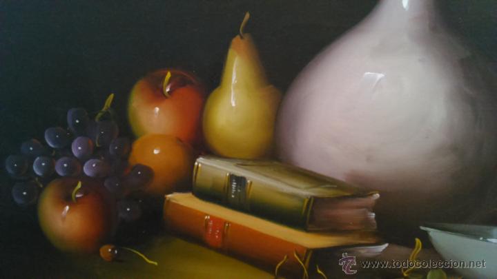 Arte: Bodeg&oacute;n Frank Lean. LIENZO 93X61. - Foto 3