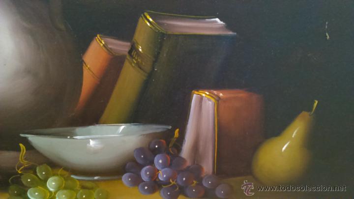 Arte: Bodeg&oacute;n Frank Lean. LIENZO 93X61. - Foto 4