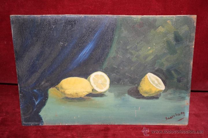 Arte: ILEGIBLE. OLEO SOBRE TABLA. BODEGON - Foto 1