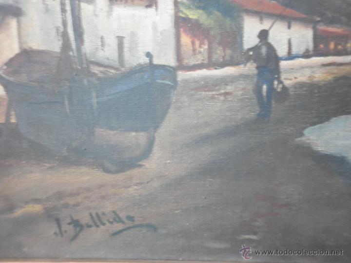 Kunst: OLEO SOBRE LIENZO DE MARINA FIRMADO POR J BELLIDO PRINCIPIOS DE S XX