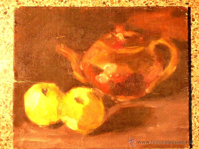 Arte: &oacute;leo sobre t&aacute;blex.An&oacute;nimo.bodeg&oacute;n - Foto 1