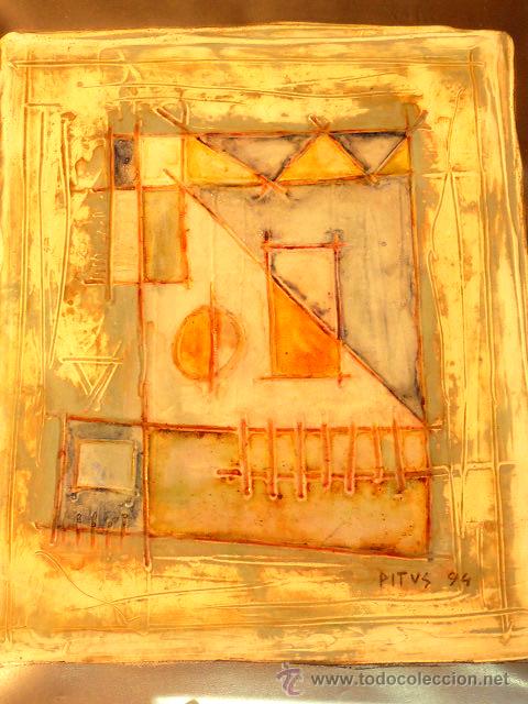 Arte: &oacute;leo escuela constructivista.firmado Pitus 94 - Foto 2