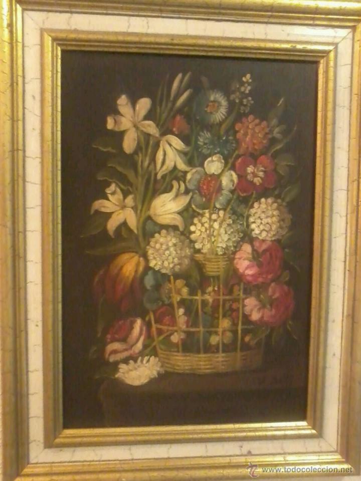 Arte: FLORES DE ENRIQUE MONTES. - Foto 1