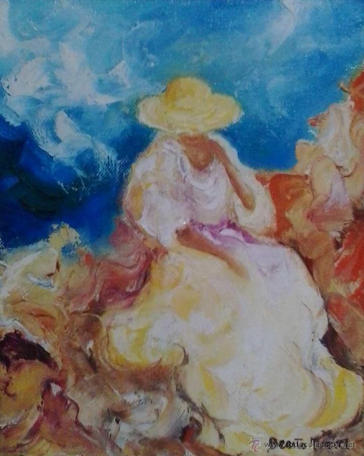 Arte: &Oacute;leo firmado Benito Muriel Enmarcado en Tot Art Sabadell