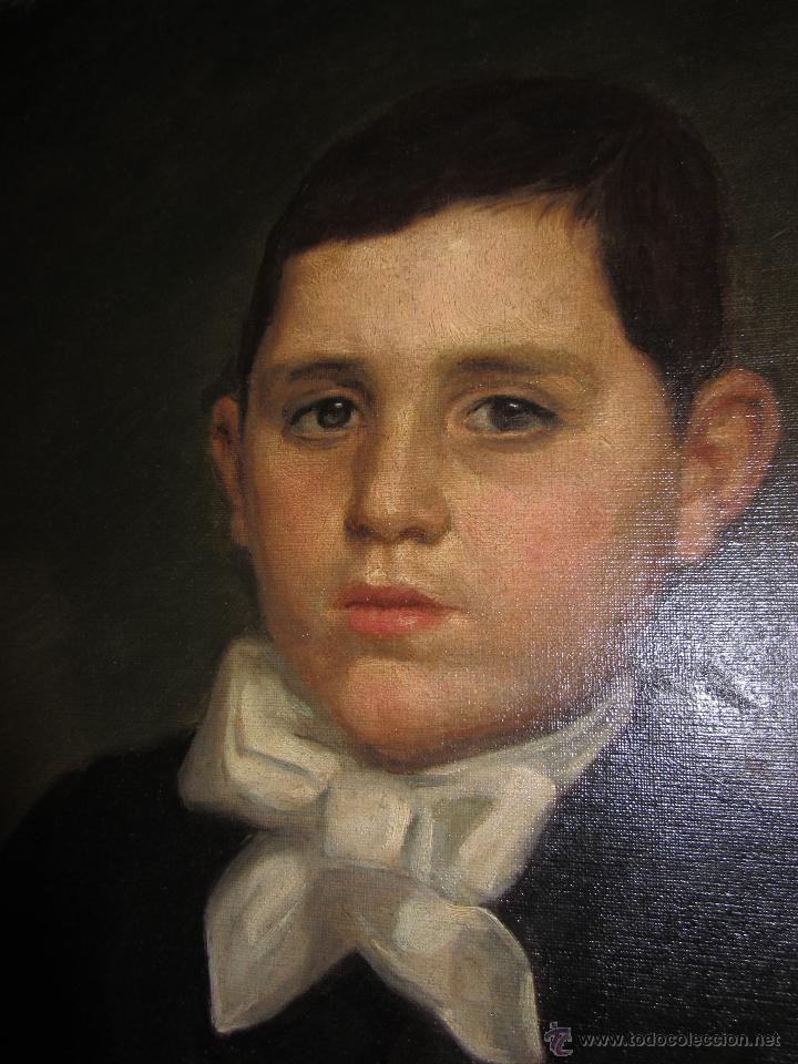 Precioso Oleo Sobre Lienzo Retrato De Niño De L Comprar Pintura Al Óleo Moderna Siglo Xix En 4179