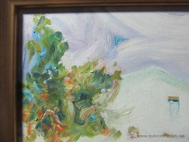 Arte: Cuadro al &oacute;leo enmarcado y firmado - Foto 3
