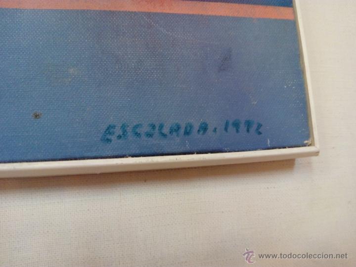 Arte: &oacute;leo sobre lienzo de escalada 1972 - Foto 2
