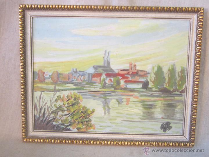 Arte: PAISAJE ORIGINAL ANONIMO OLEO - TABLE - Foto 1