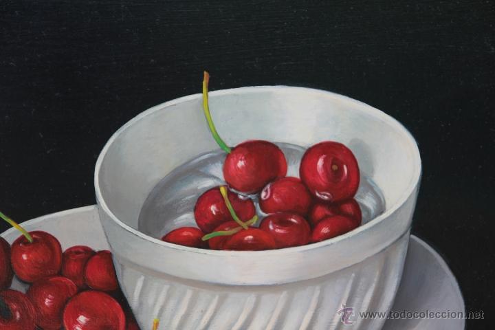 Arte: BODEGON CON CEREZAS - Foto 2