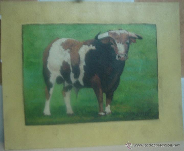 Arte: TORO. FIRMADO RAMIREZ. MARCO NUEVO DE LUJO. - Foto 2