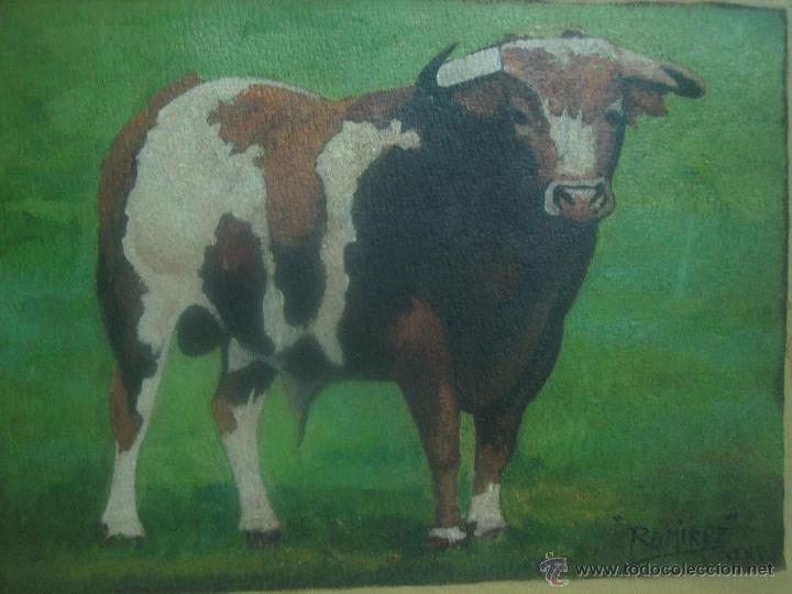 Arte: TORO. FIRMADO RAMIREZ. MARCO NUEVO DE LUJO. - Foto 5