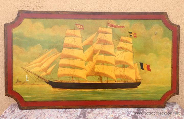 Arte: VELERO &Oacute;LEO SOBRE TABLA - Foto 4