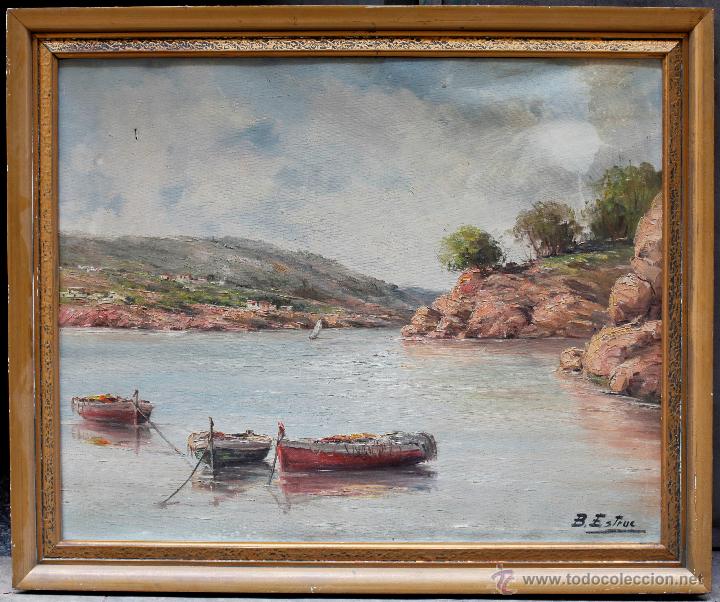 B. Estruc. Paisaje De Begur, 1958. óleo Sobre T - Comprar Pintura Al ...