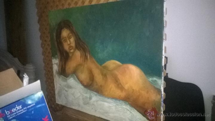 Arte: Oleo sobre lienzo de mujer desnuda - Foto 1