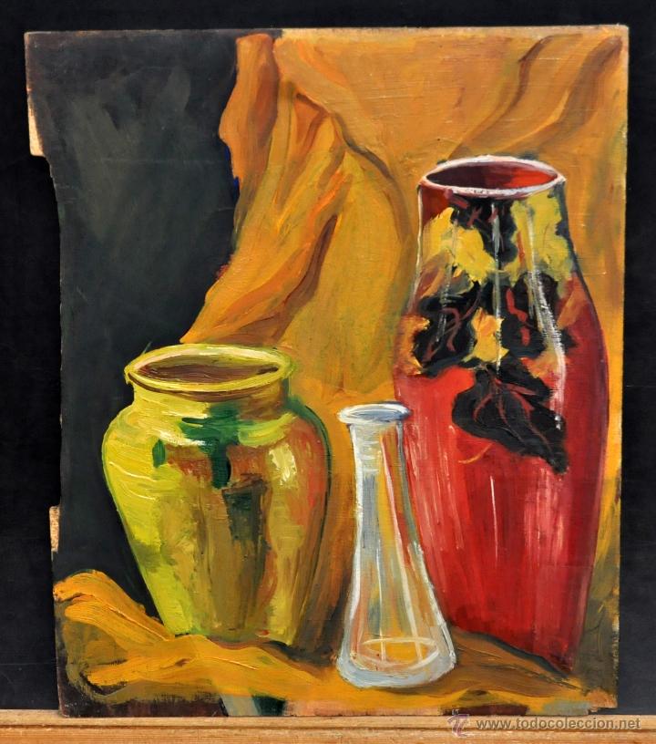 Arte: AN&Oacute;NIMO DE LOS A&Ntilde;OS 50. OLEO SOBRE TABLA. BODEG&Oacute;N - Foto 1