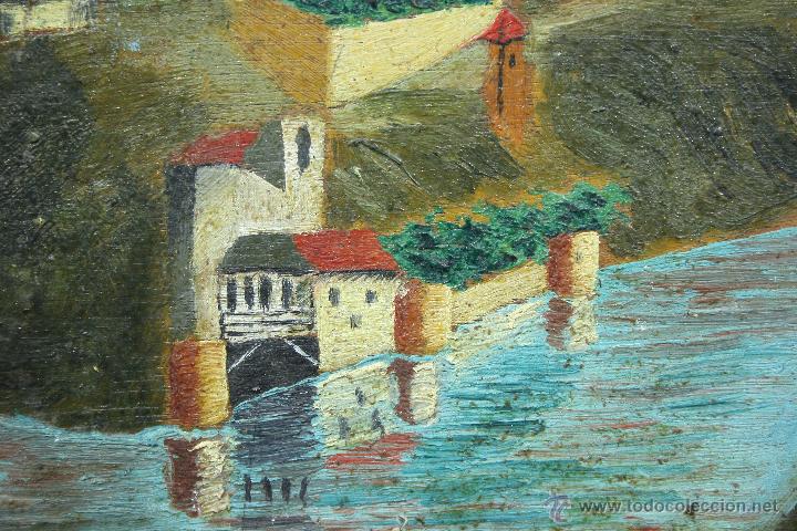Arte: &Oacute;leo sobre t&aacute;blex. Castillo de Toledo. - Foto 4