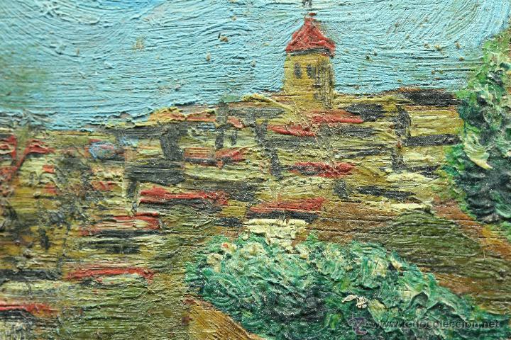 Arte: &Oacute;leo sobre t&aacute;blex. Castillo de Toledo. - Foto 9