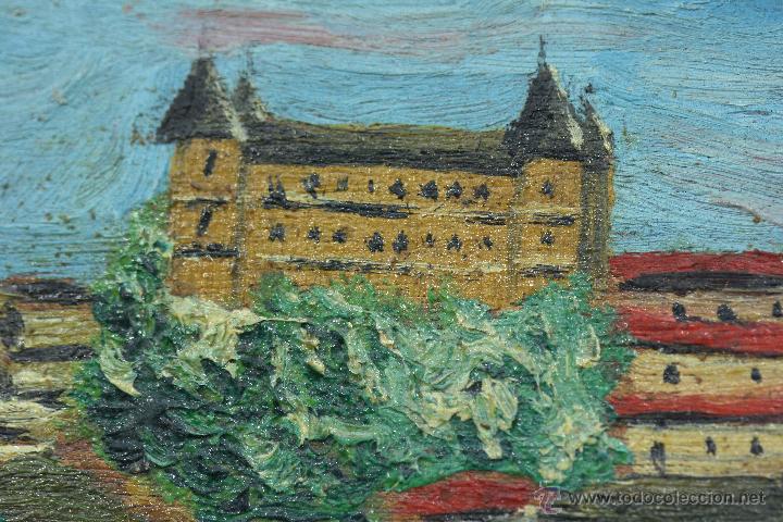 Arte: &Oacute;leo sobre t&aacute;blex. Castillo de Toledo. - Foto 10