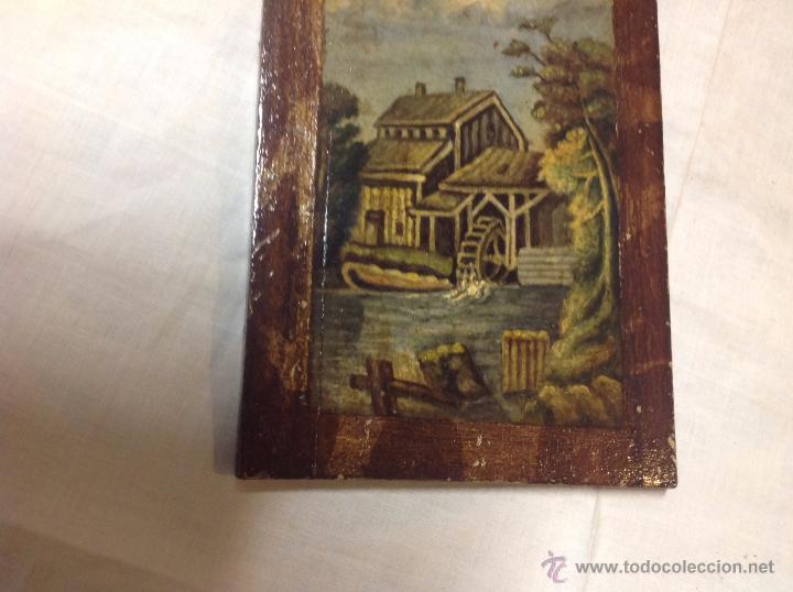 Arte: oleo sobre tabla casa con molino - Foto 12