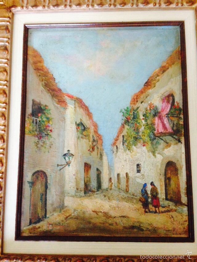 Arte: Cuadro escena sevillana - Foto 2