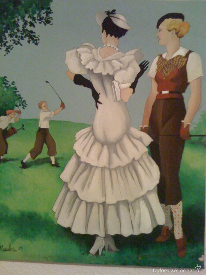 Arte: AMIGAS JUGANDO AL GOLF - Foto 1
