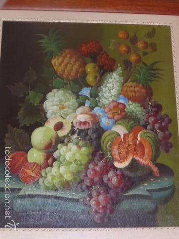 Arte: BODEGON SOBRE LIENZO ENMARCADO, SIN FIRMA - Foto 2