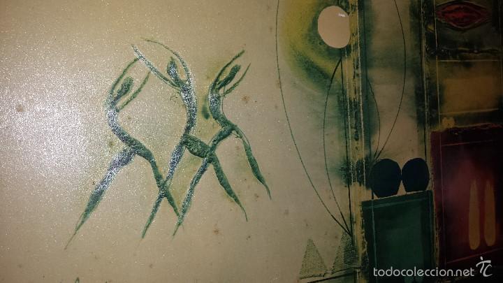 Arte: CUADRO 1974 MARCO ALUMINIO EPOCA - Foto 3
