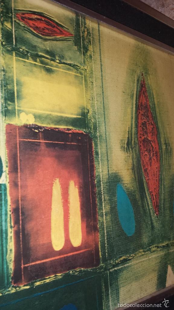 Arte: CUADRO 1974 MARCO ALUMINIO EPOCA - Foto 4