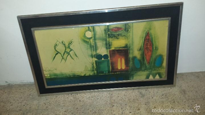 Arte: CUADRO 1974 MARCO ALUMINIO EPOCA - Foto 5