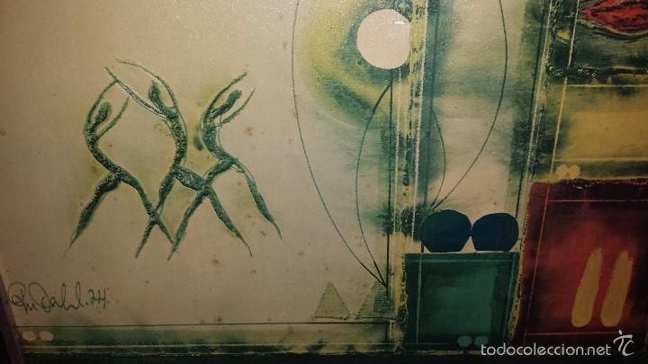 Arte: CUADRO 1974 MARCO ALUMINIO EPOCA - Foto 6