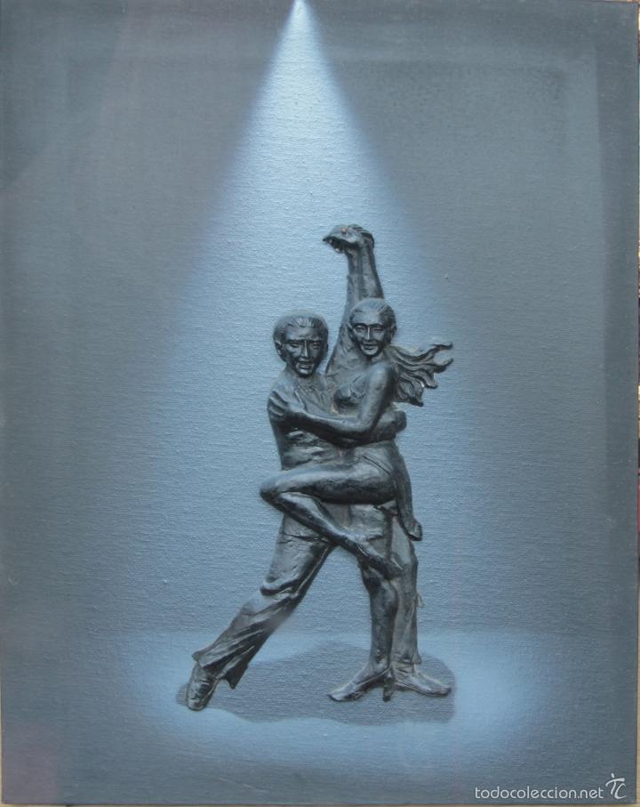Arte: 4 PINTURAS BAILE -FIGURAS RELIEVE - Foto 2