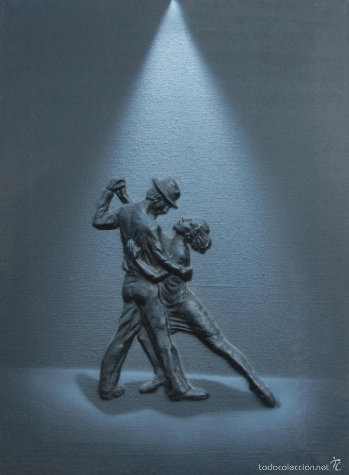 Arte: 4 PINTURAS BAILE -FIGURAS RELIEVE - Foto 5