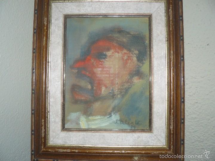 Arte: OLEO / MADERA FDO ALCAL&Aacute; - ROSTRO - Foto 1