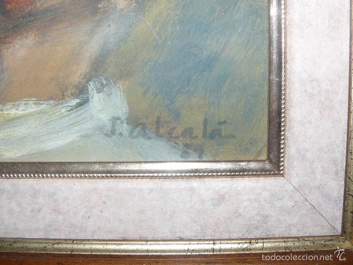 Arte: OLEO / MADERA FDO ALCAL&Aacute; - ROSTRO - Foto 3