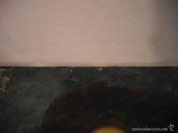 Arte: OLEO SOBRE TABLA MUJER PEINADO AFRO - Foto 6
