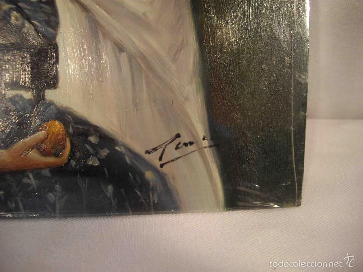 Arte: OLEO SOBRE TABLA DAMAS - Foto 4