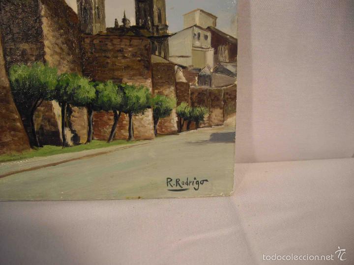 Arte: OLEO SOBRE TABLA MURALLA LUGO - Foto 2