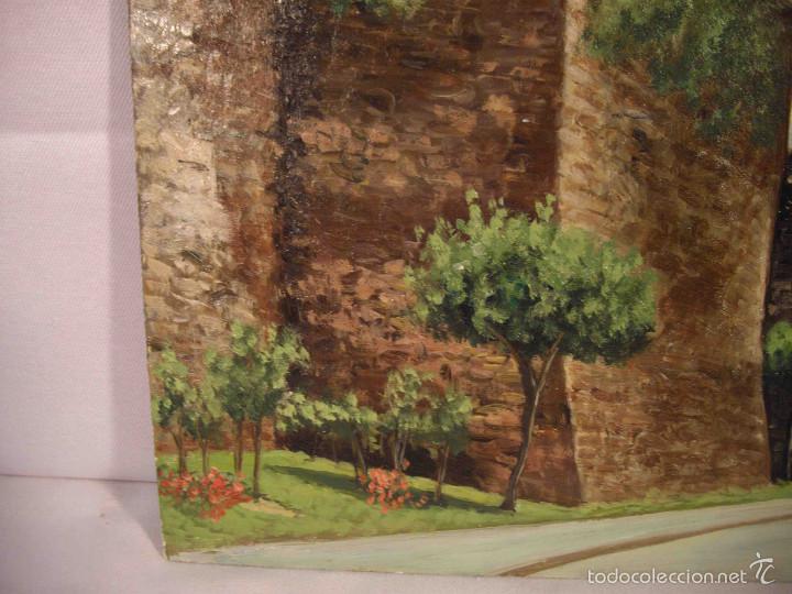Arte: OLEO SOBRE TABLA MURALLA LUGO - Foto 4