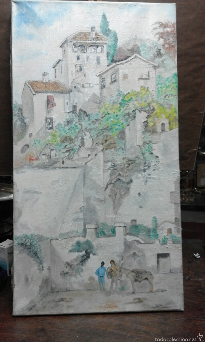 Arte: &Oacute;leo sobre lienzo popular xx - Foto 1