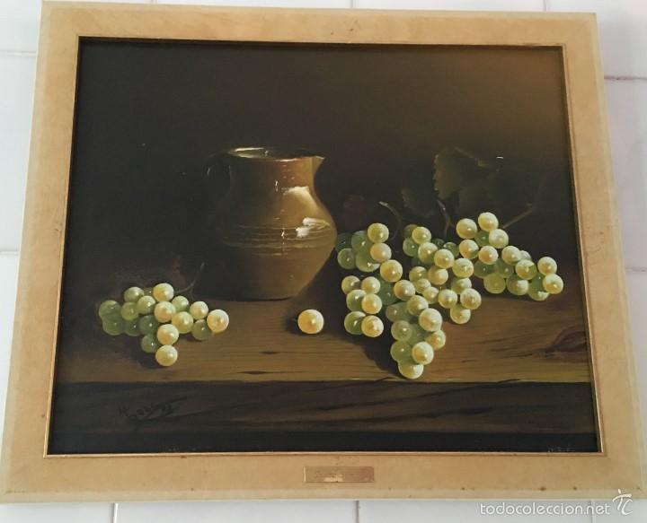 Arte: bodegon jarra y uva - Foto 1