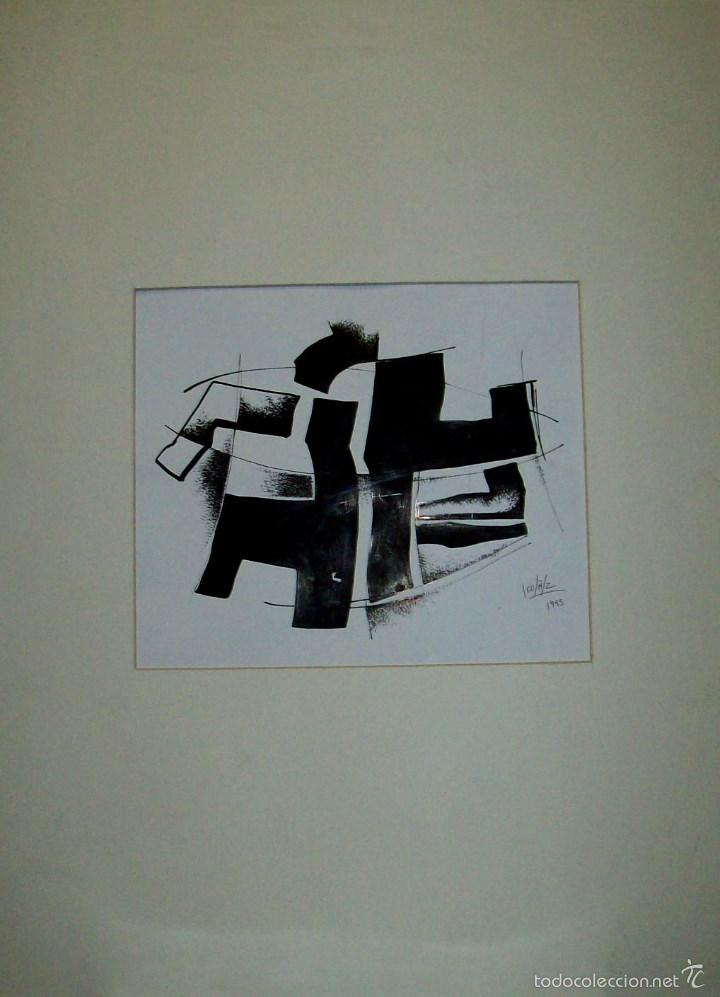 Art: FELIPE IGUI&Ntilde;EZ OBRA SOBRE CARTULINA ACRILICO FIRMADA Y FECHADA POR EL AUTOR EN 1995 MED 36X29 CM