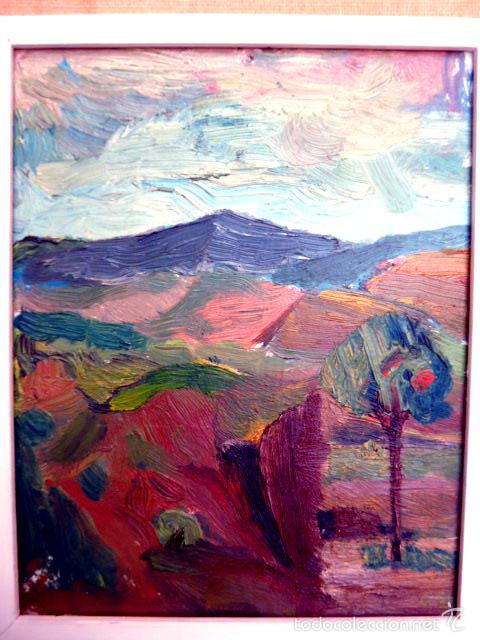 Arte: &oacute;leo sobre tablex.escuela catalana.An&oacute;nimo - Foto 2